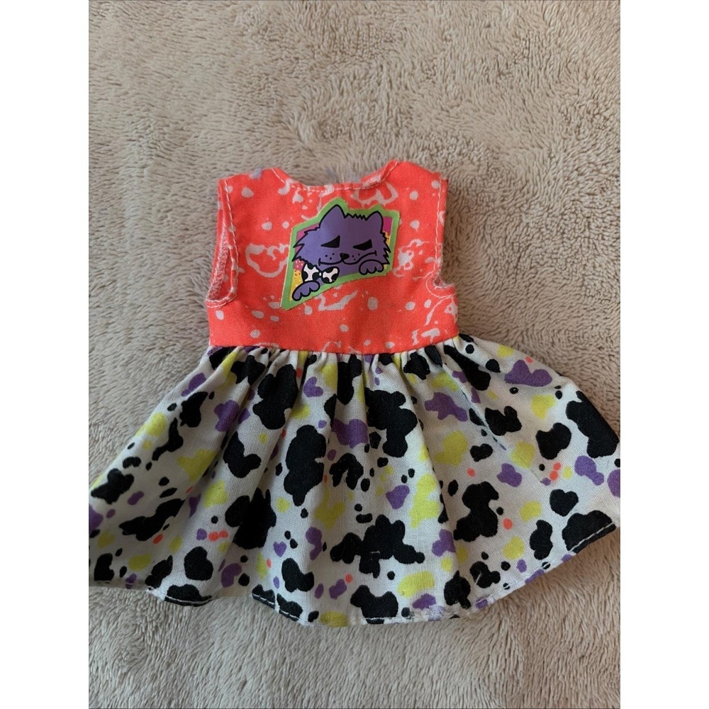 Vintage 1991 Barbie Skipper Courtney Pet Pals Dress Clothes Outfit B12